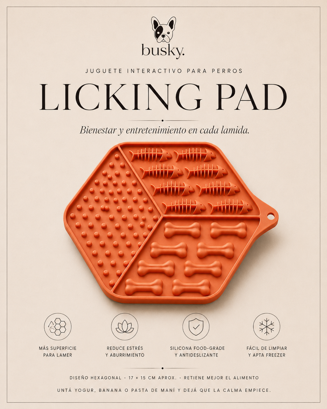 Alfombra para Lamer — Licking Pad Hexagonal