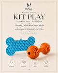 Kit Play - Licking Pad Hueso + Mordillo Pesa